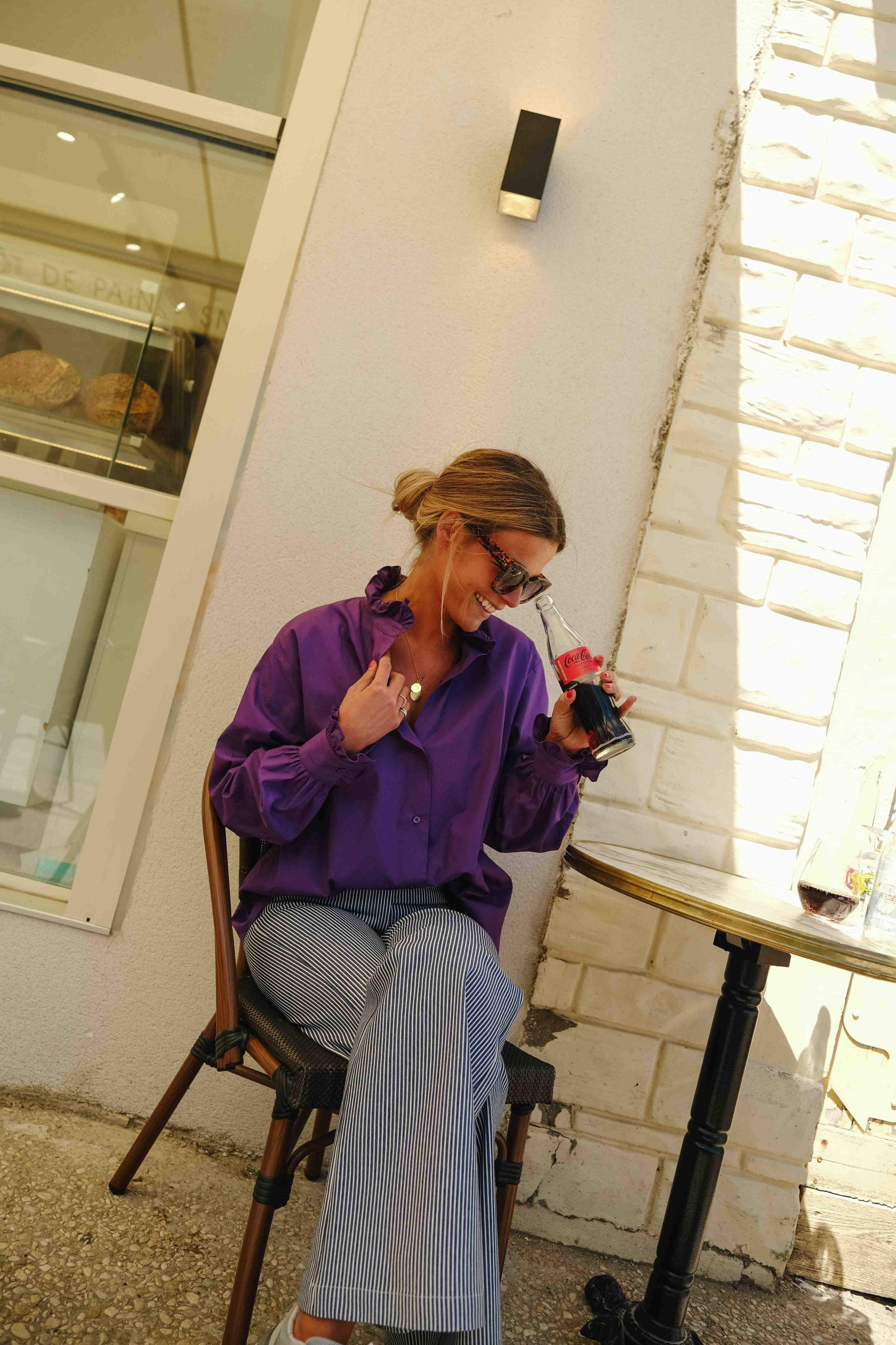 Blouse GARANCE purple