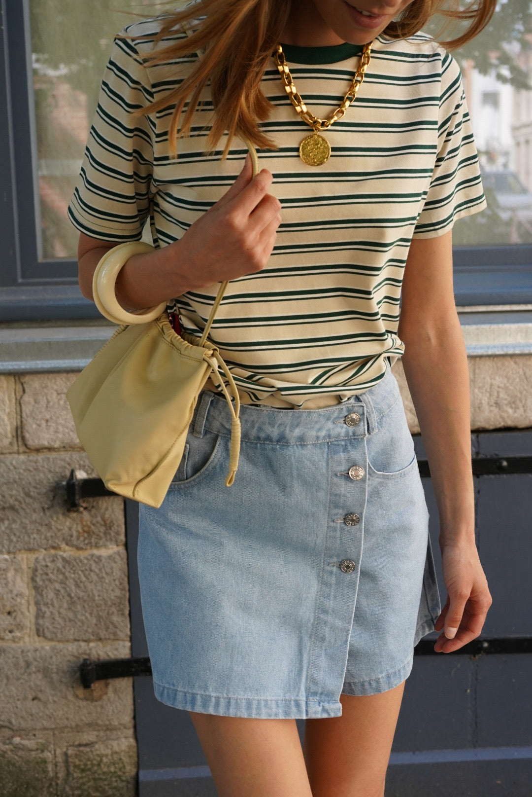 Jupe-short Sophie denim clair