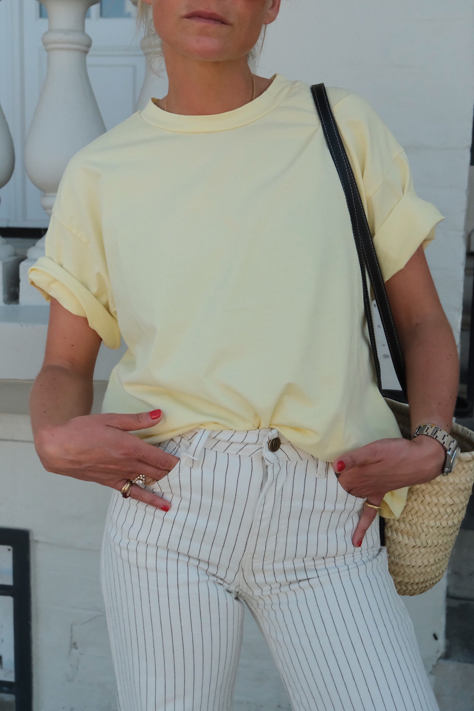 T-shirt Achille jaune pâle