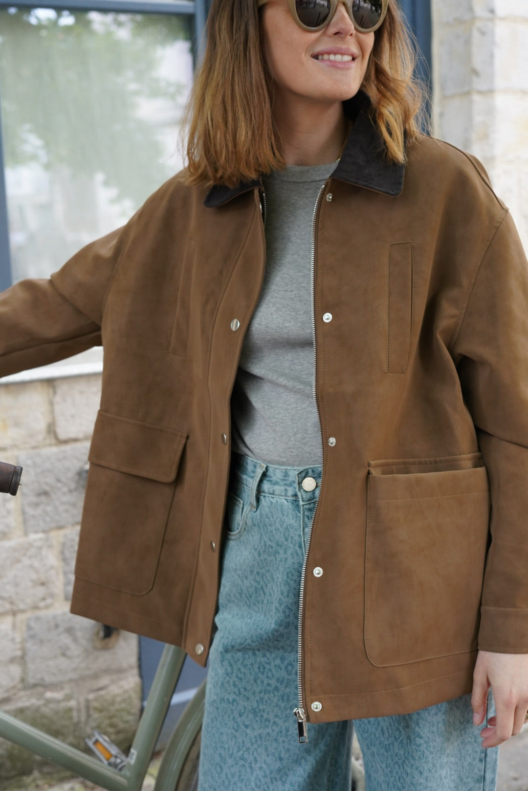 Veste Faustine taupe