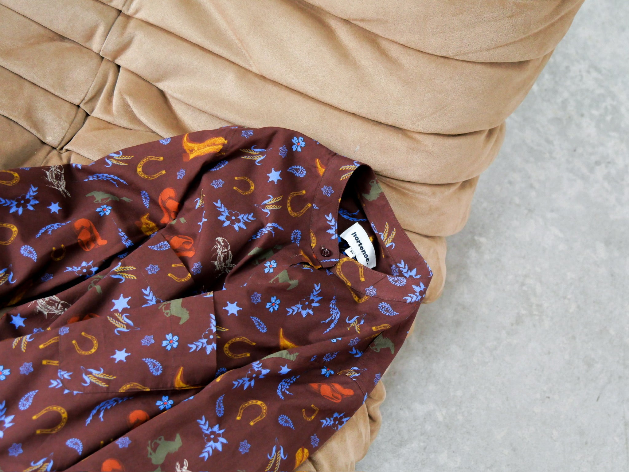 Chemise MARIA cowboy marron