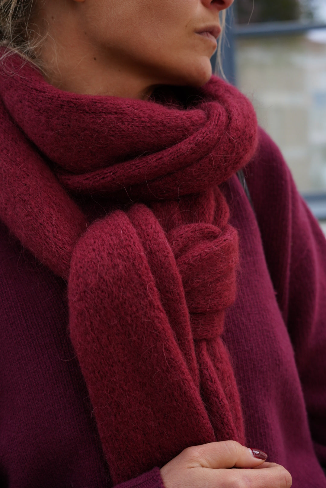 Echarpe Ellie bordeaux
