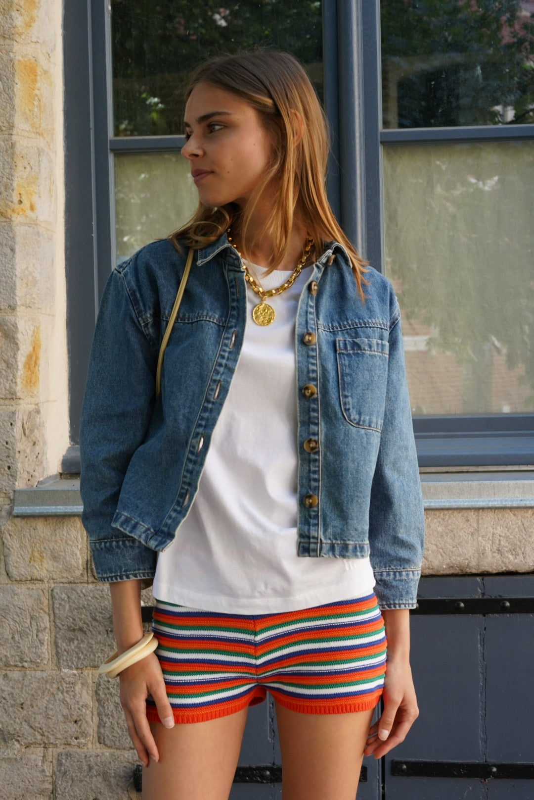 Short Paul maille coloré