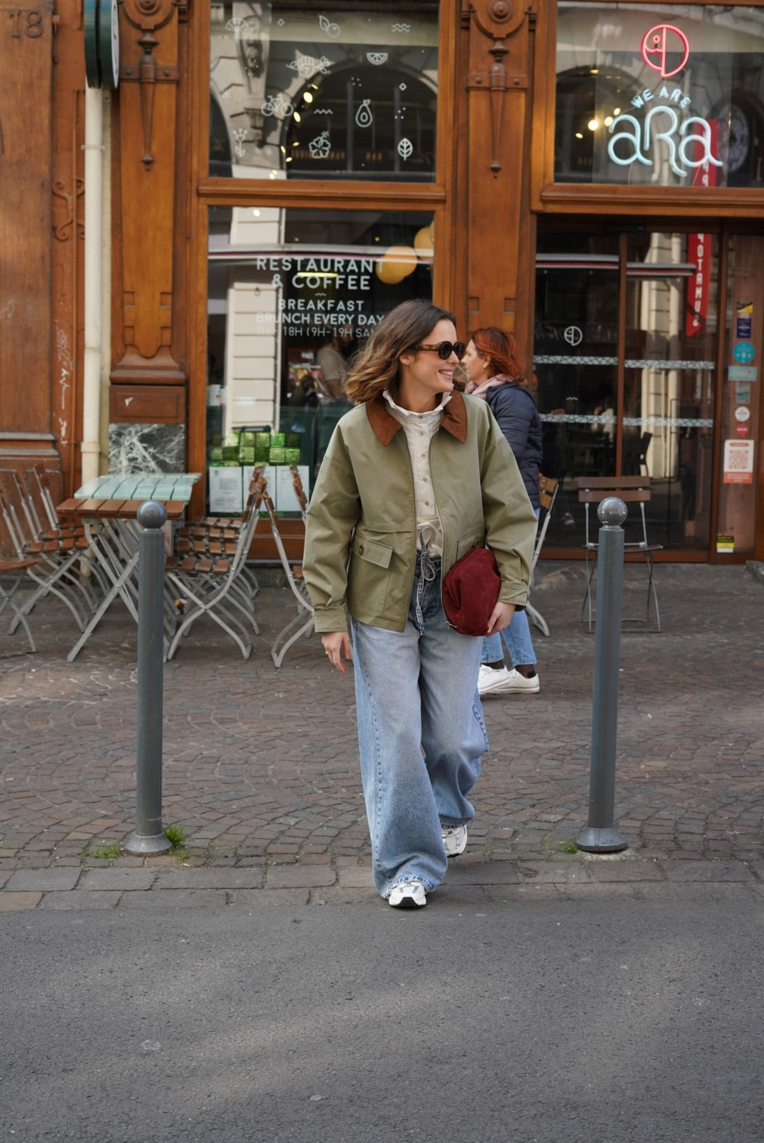 Veste Paula kaki clair