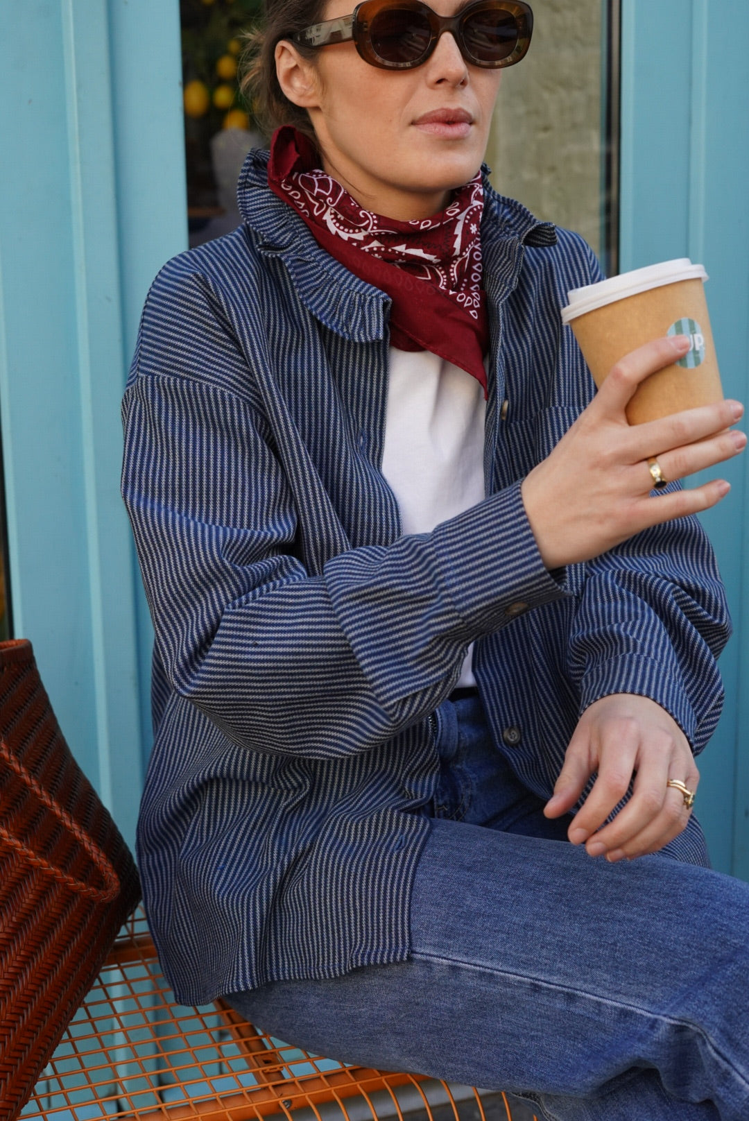 Surchemise LOU rayure marine