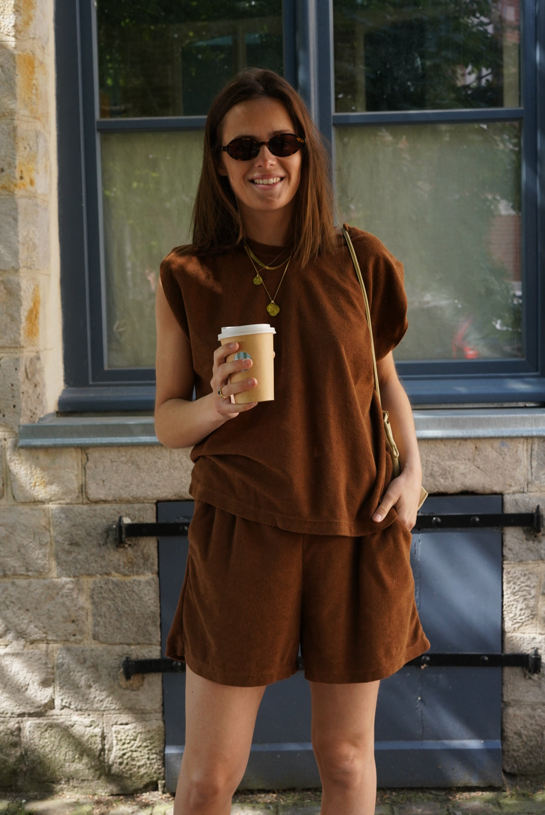 Short Archie éponge chocolat