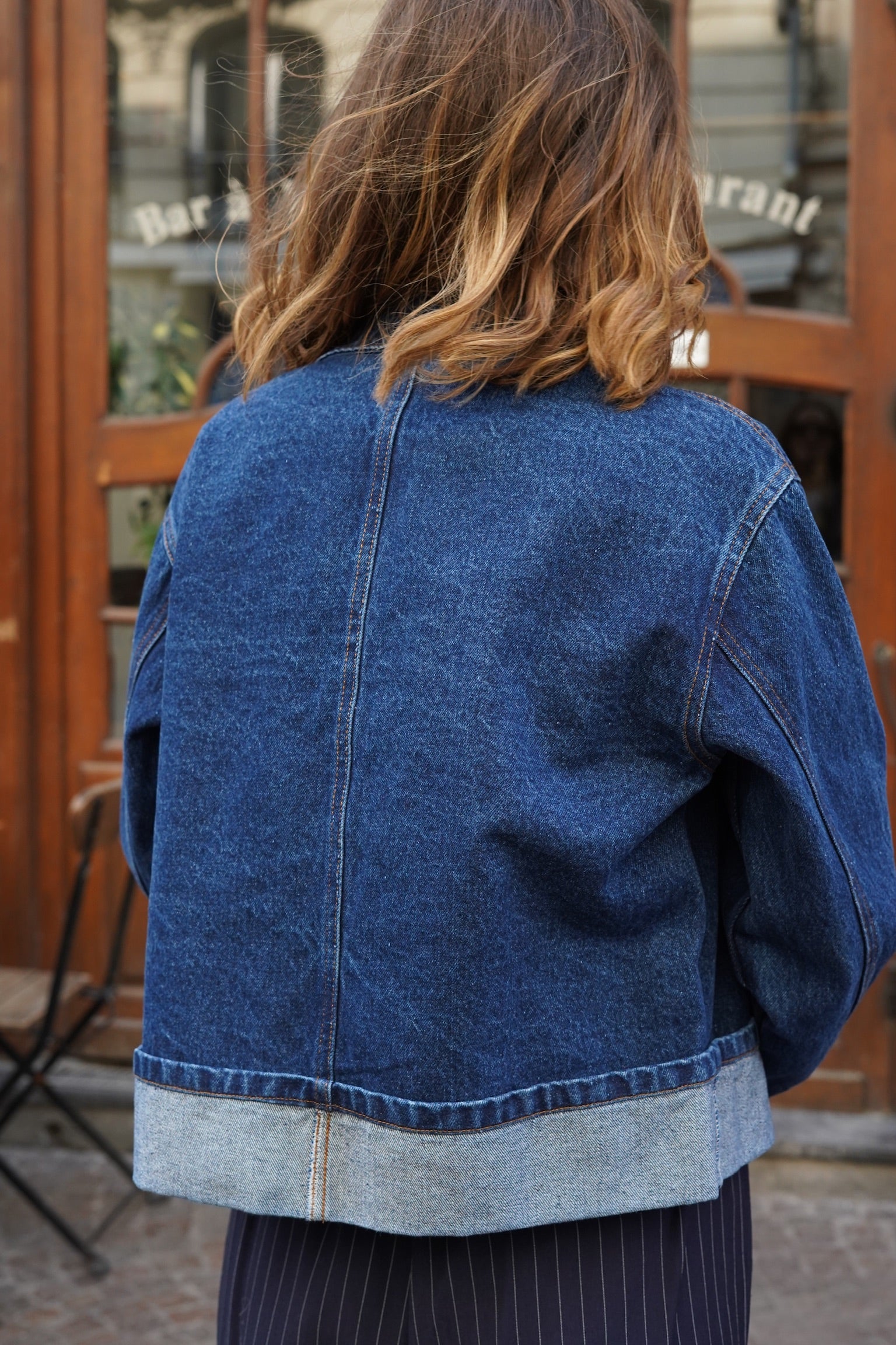 Veste revers Roxane denim