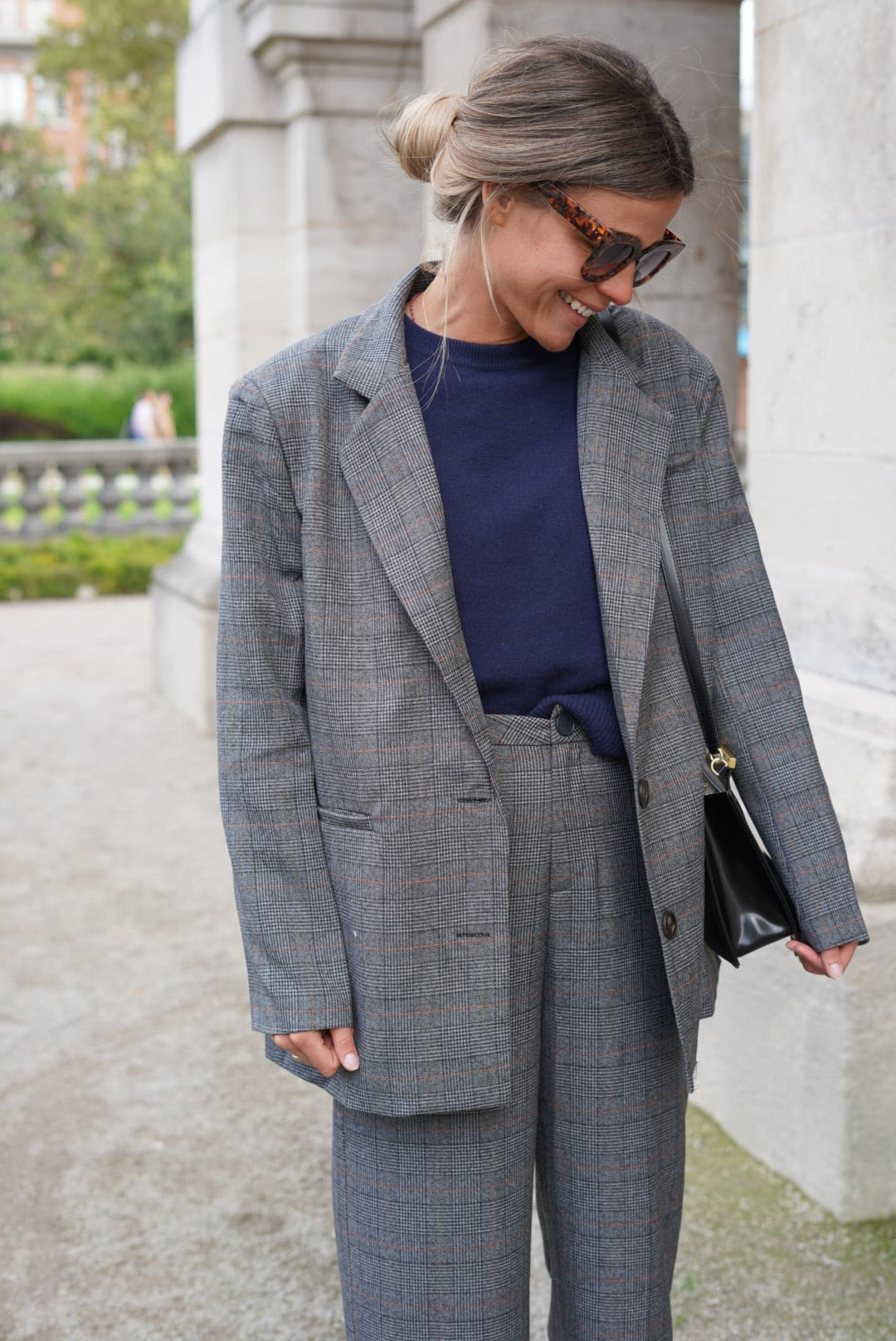 Blazer Rémi carreaux gris