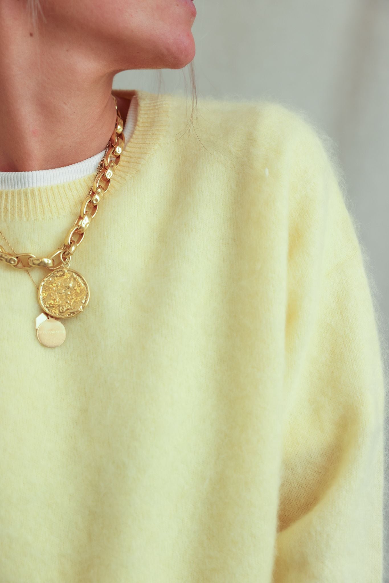 Pull Augustin laine jaune