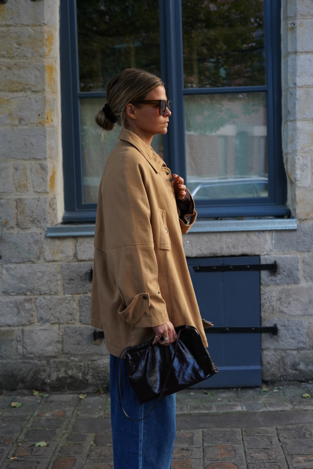 Veste Castille mi-longue camel