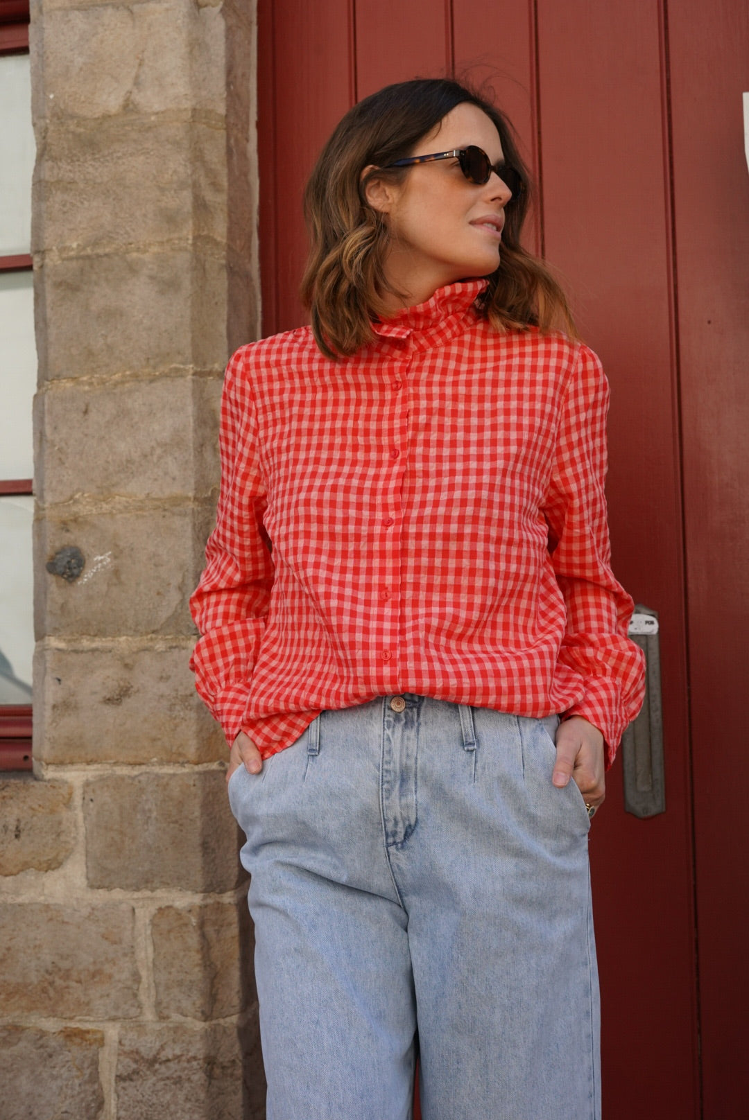 Jean large Jules denim clair