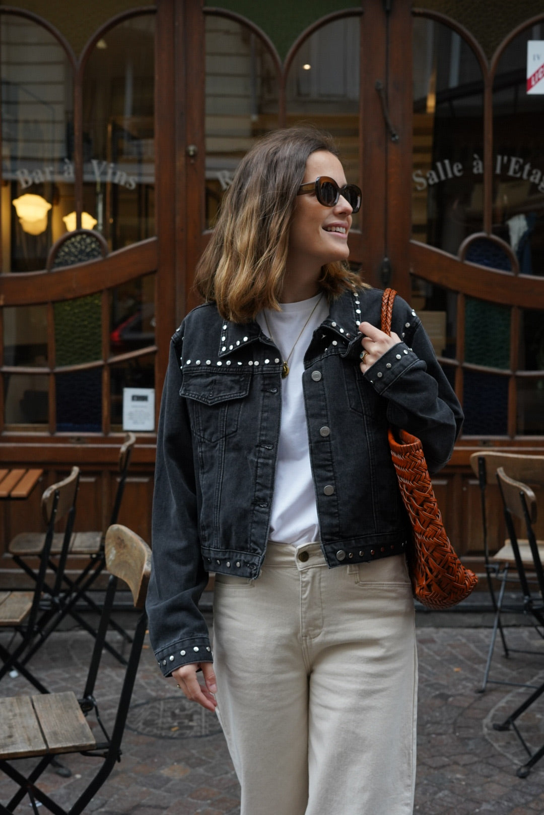 Veste Thelma denim noir