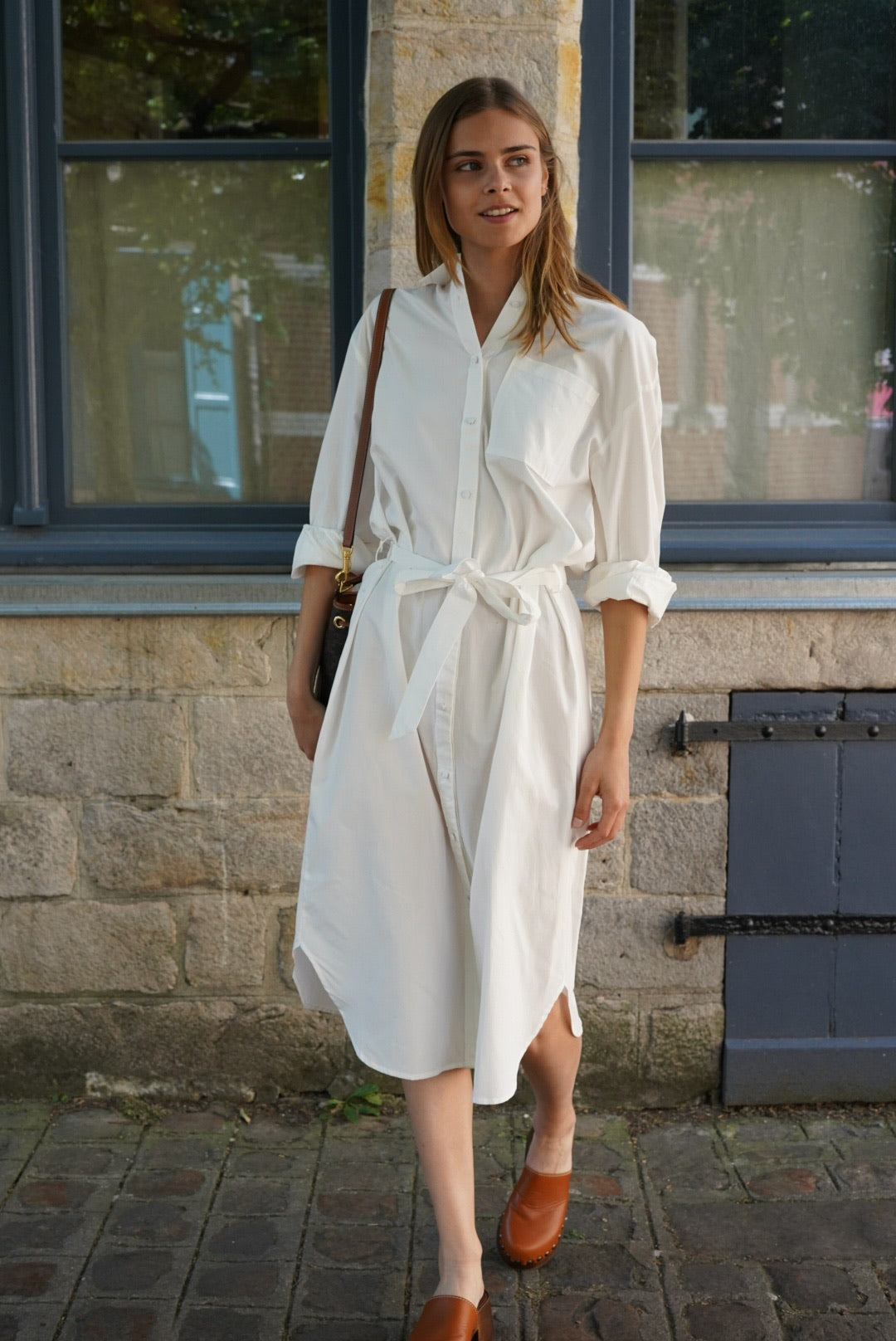Robe chemise Angèle blanc