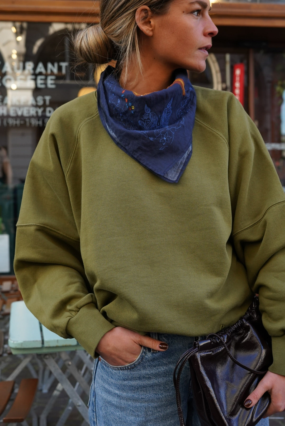 Foulard GEORGES motif marine