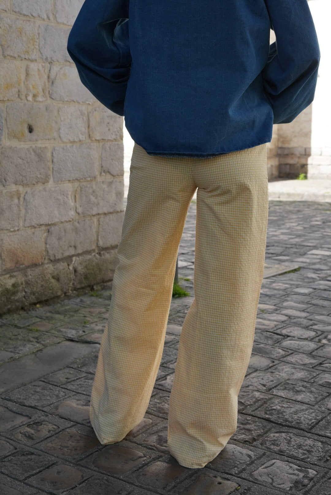 Pantalon ARTHUR vichy jaune