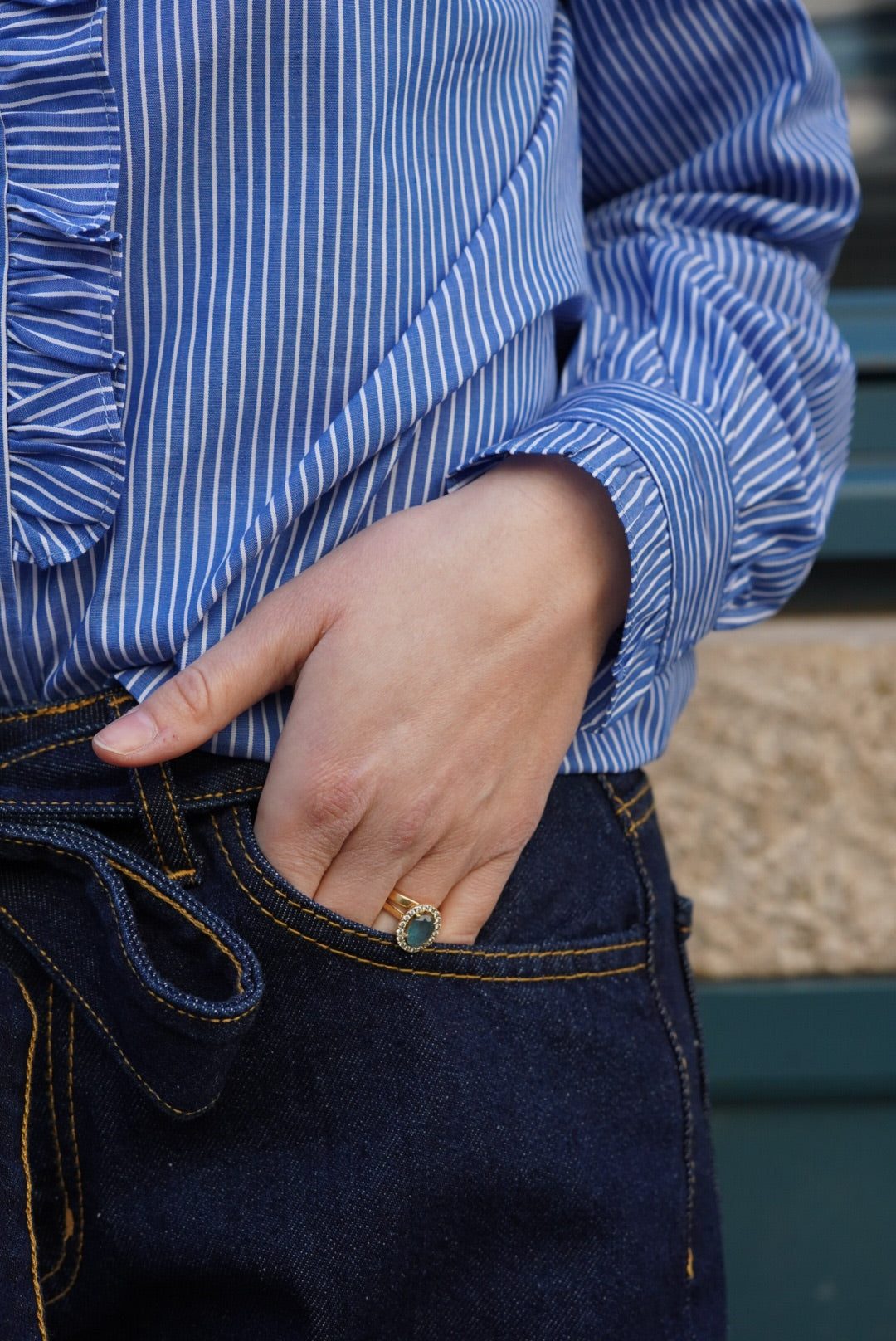 Jean large Eliott denim foncé