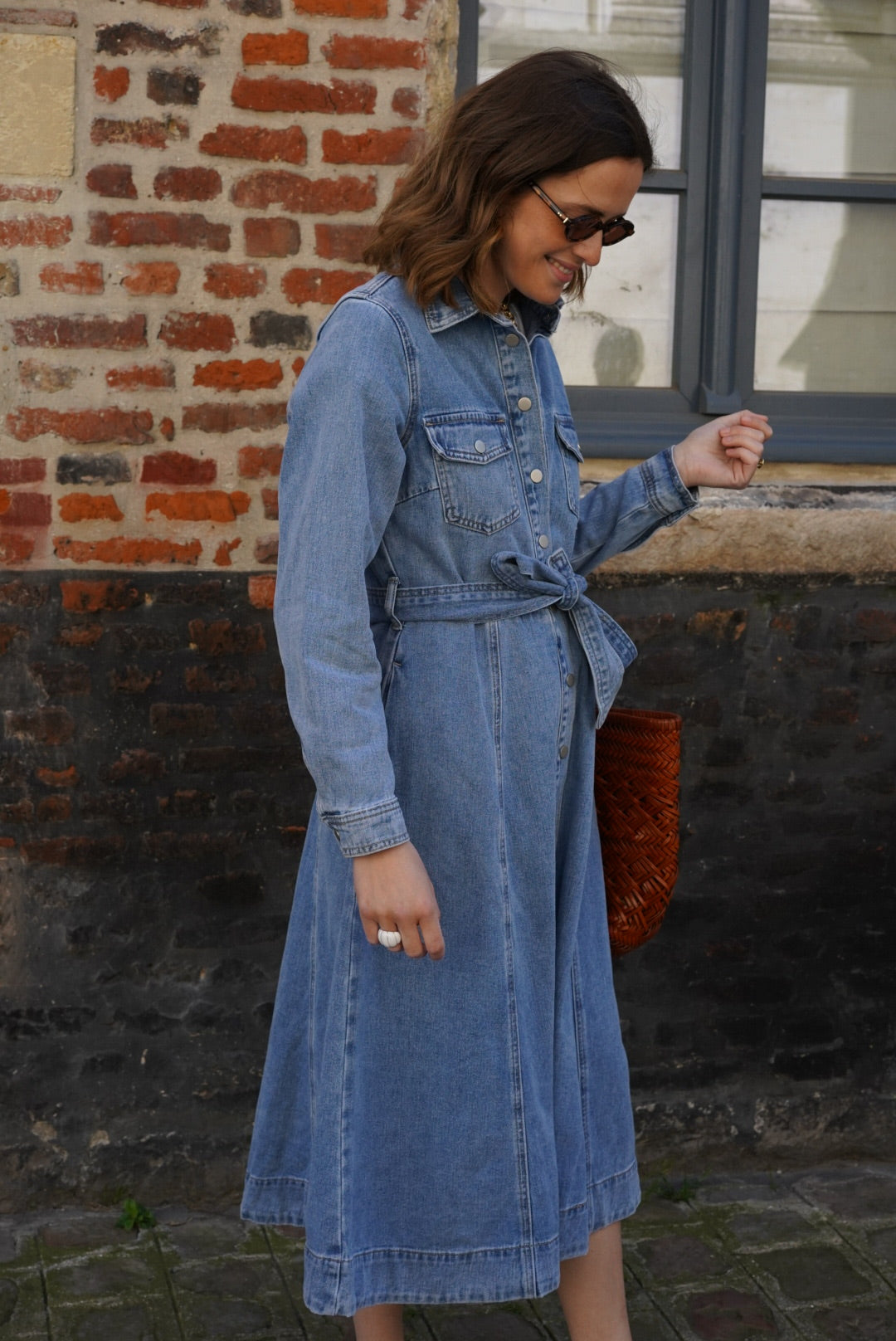 Rosalie long denim dress