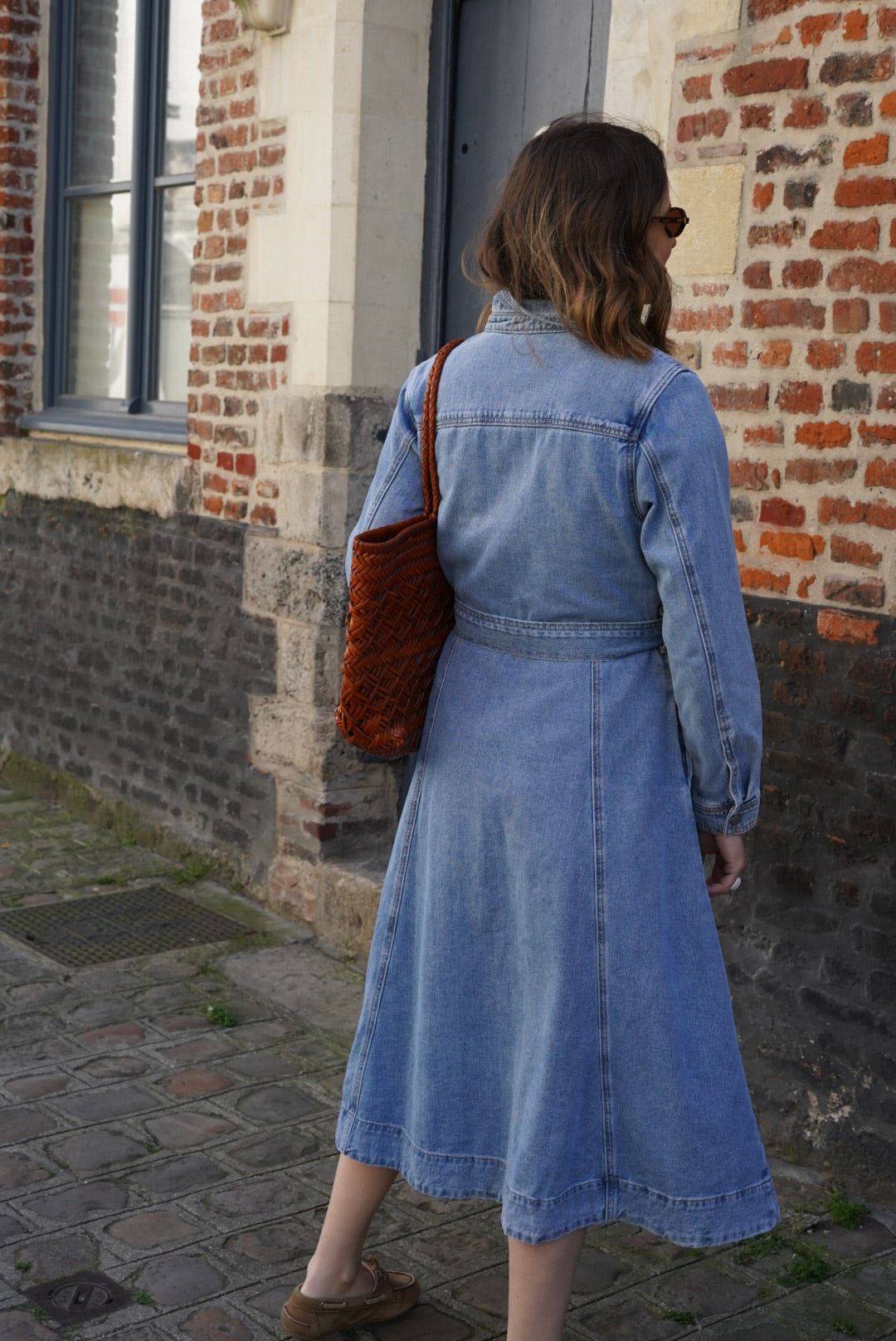 Rosalie long denim dress