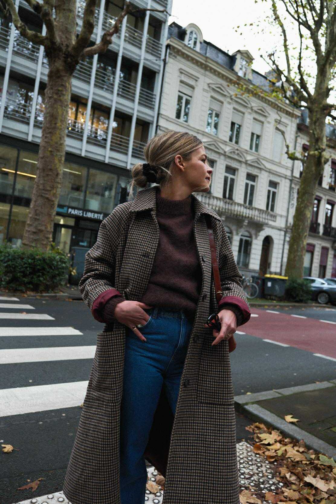 Manteau ANDREA pied de poule