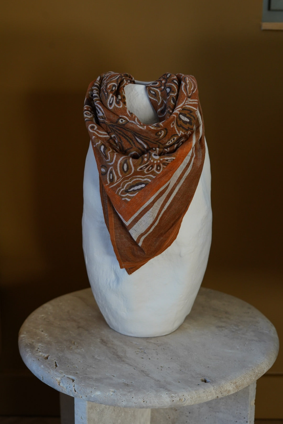 Foulard TOM motif orange