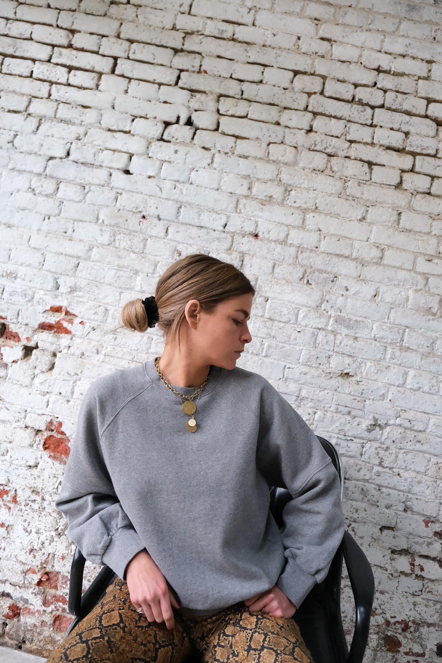 Sweat JOSEPH gris chiné