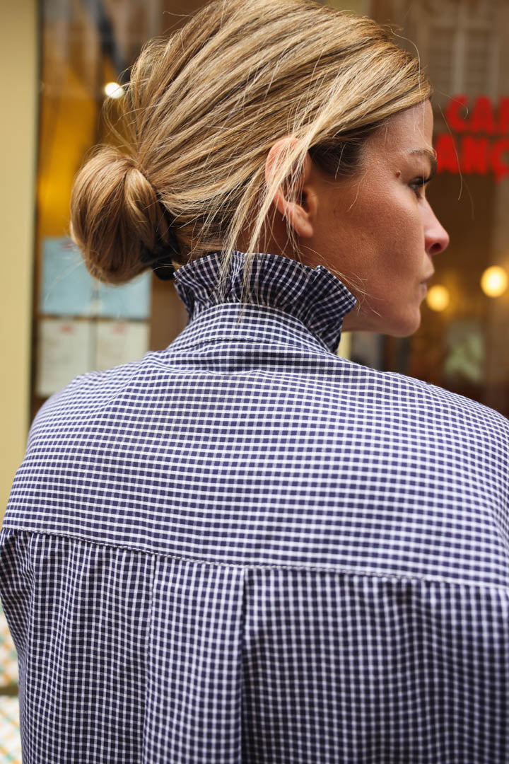 Blouse GARANCE vichy marine