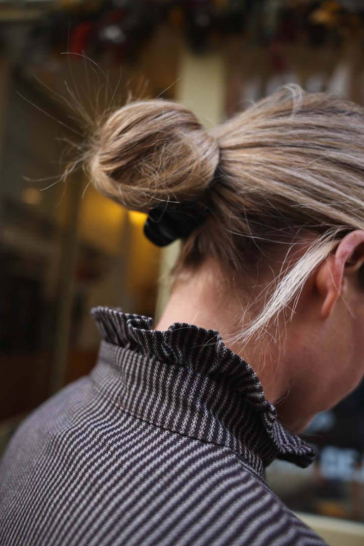 LOU brown stripe overshirt