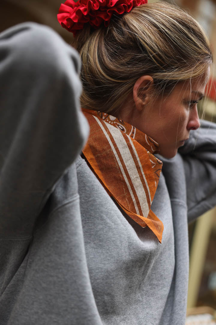 Foulard TOM motif orange