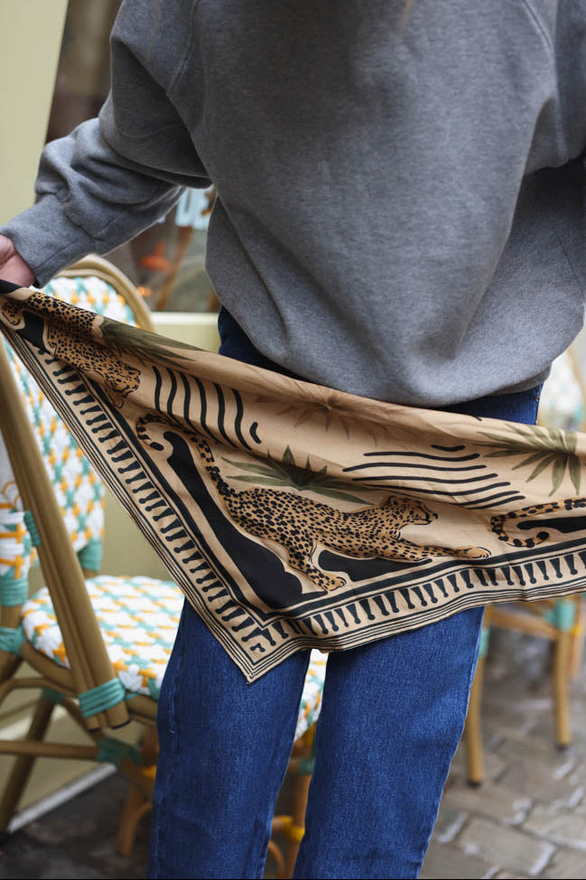 Foulard GEORGIA motif beige