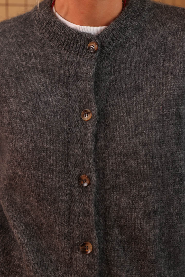 Gilet LEAH gris/bordeaux