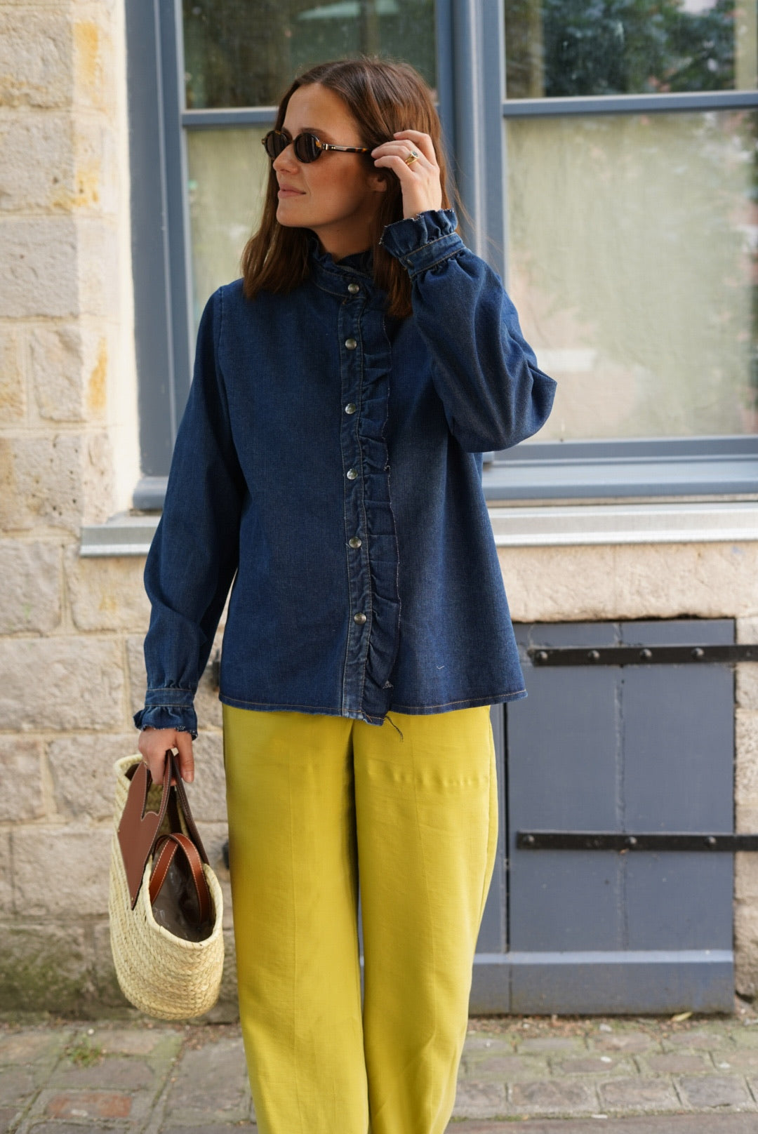 Chemise Elise denim foncé