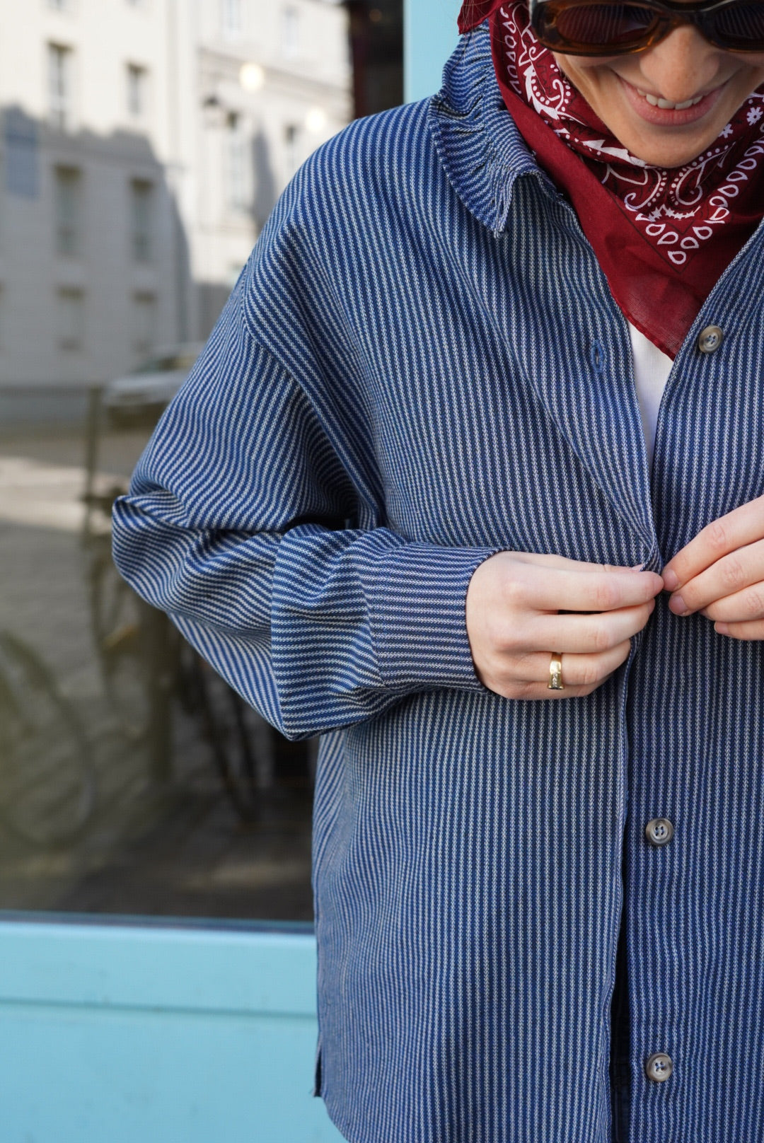 Surchemise LOU rayure marine