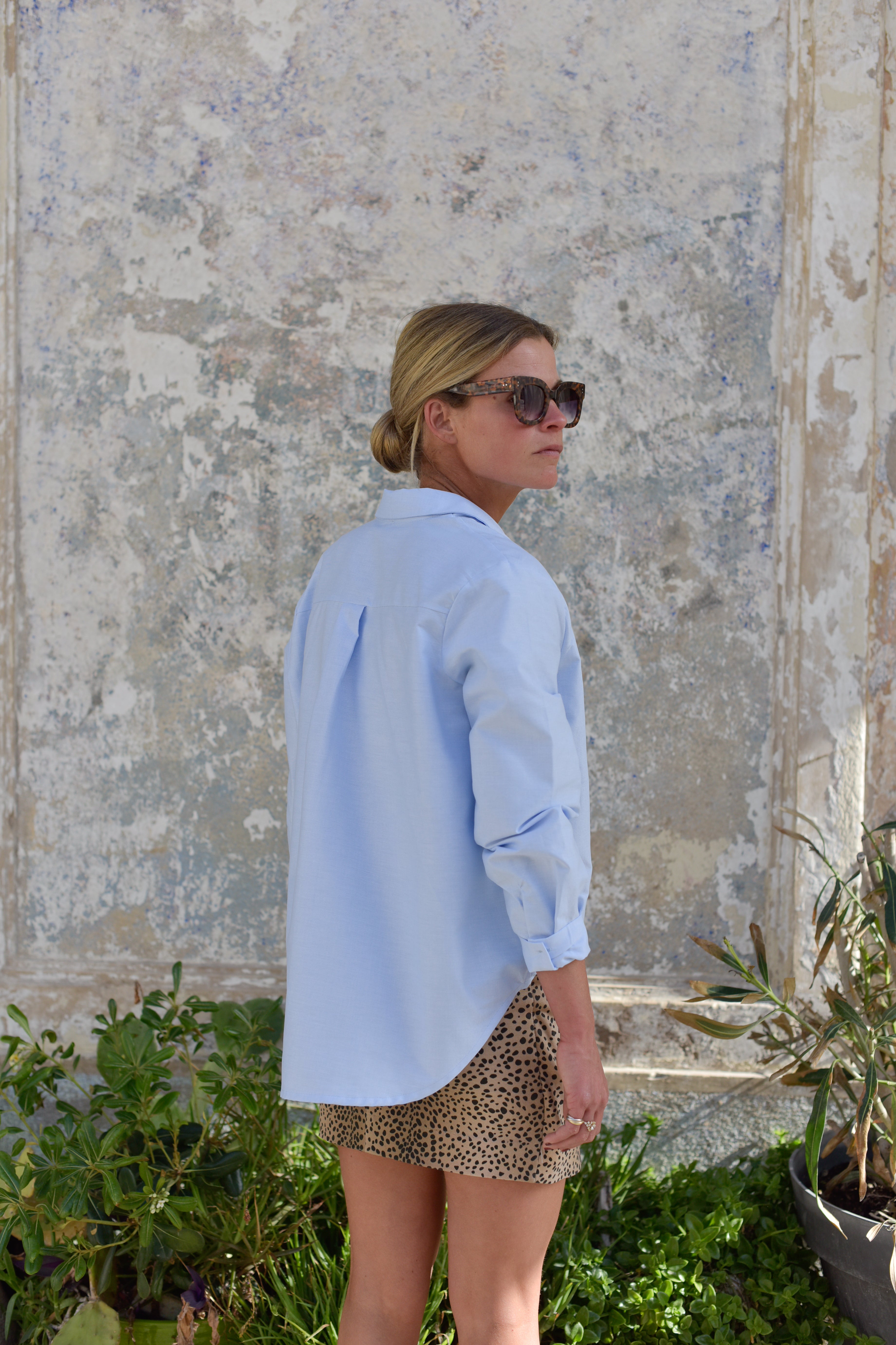 Chemise VALENTINE bleu ciel