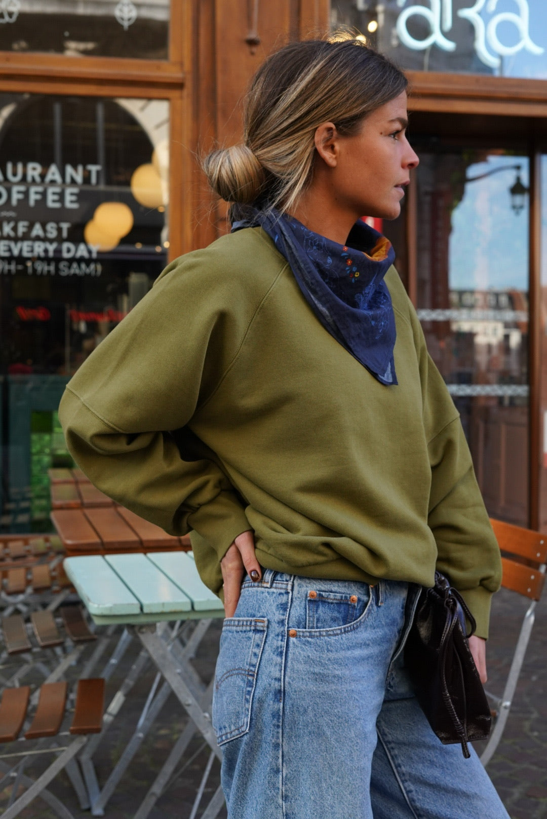 Foulard GEORGES motif marine