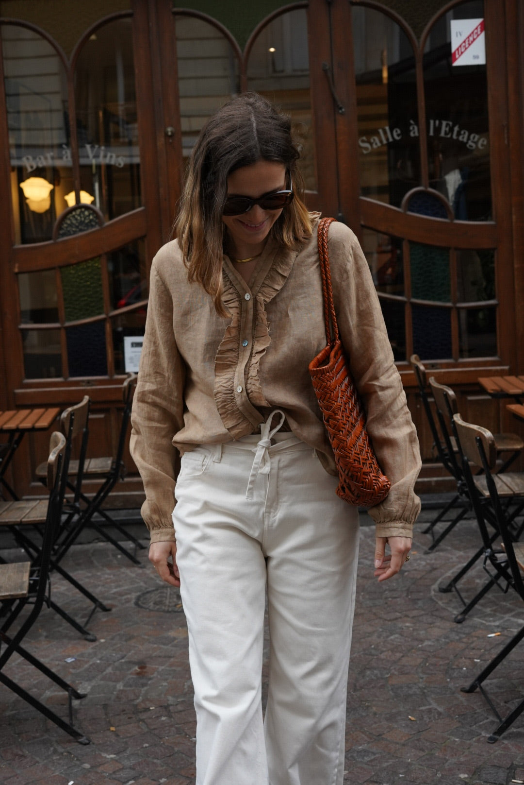 Jean large Tom écru