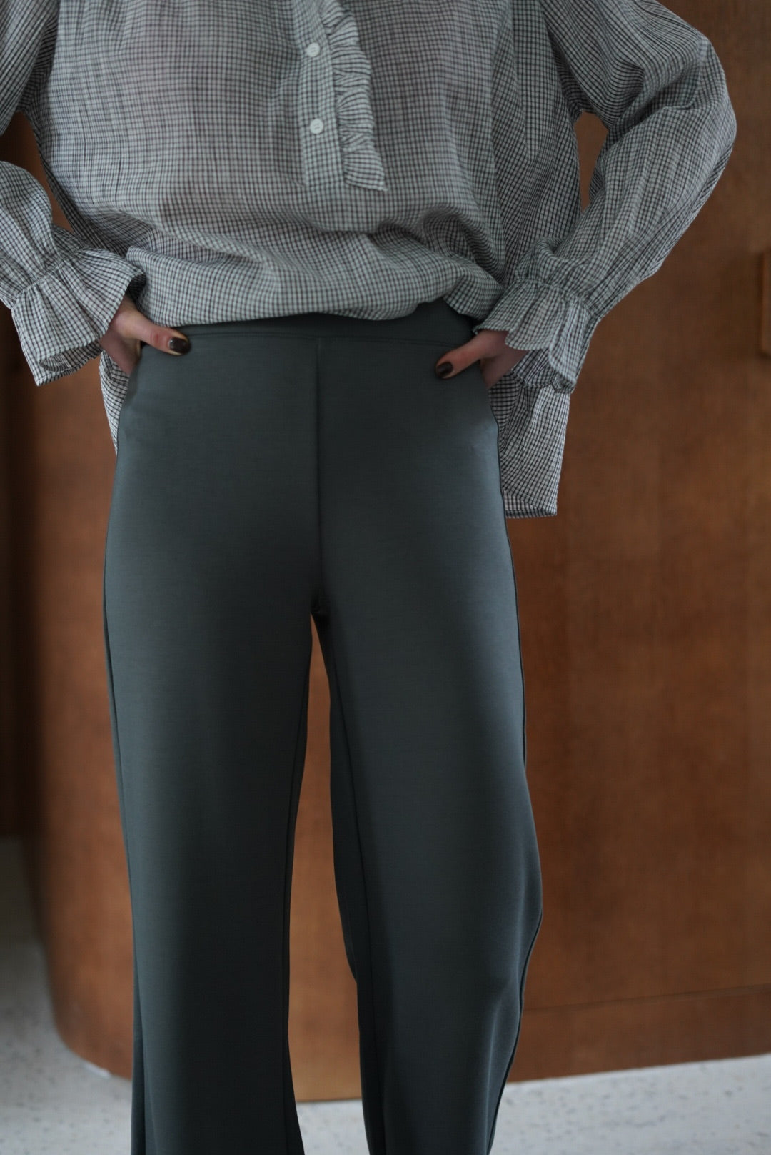 Pantalon Pablo wide kaki