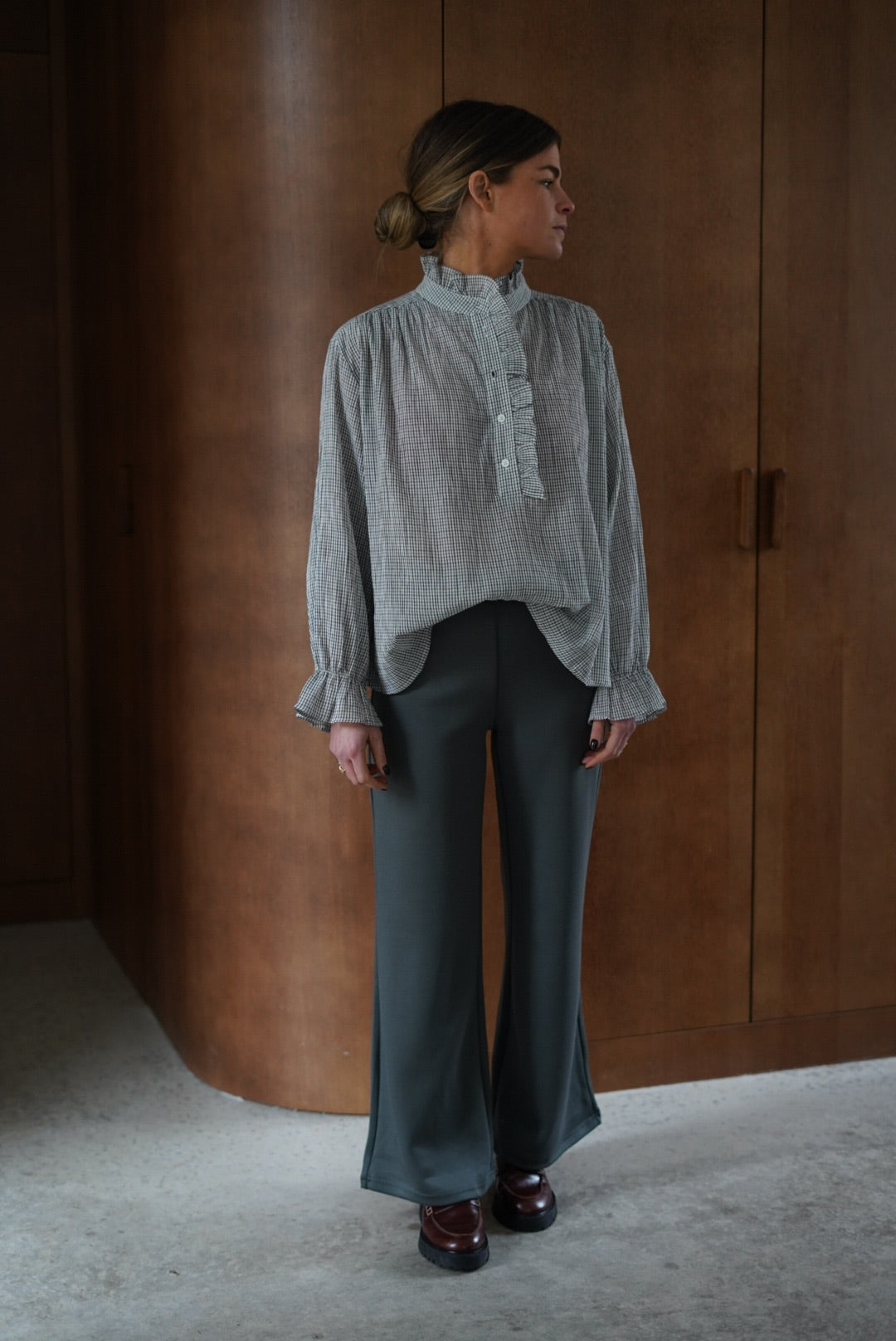 Pantalon Pablo wide kaki