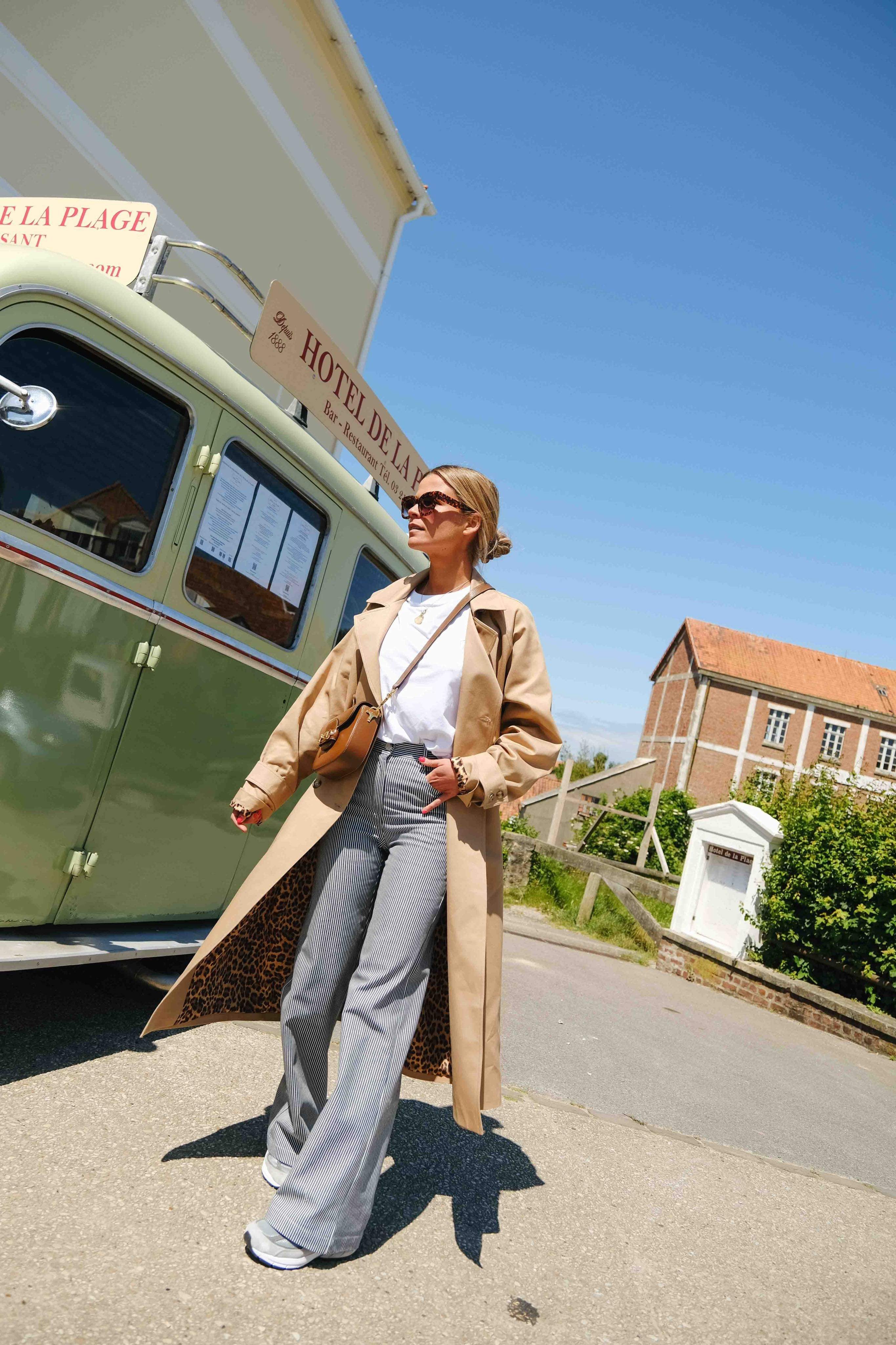 Trench PAUL beige/léopard