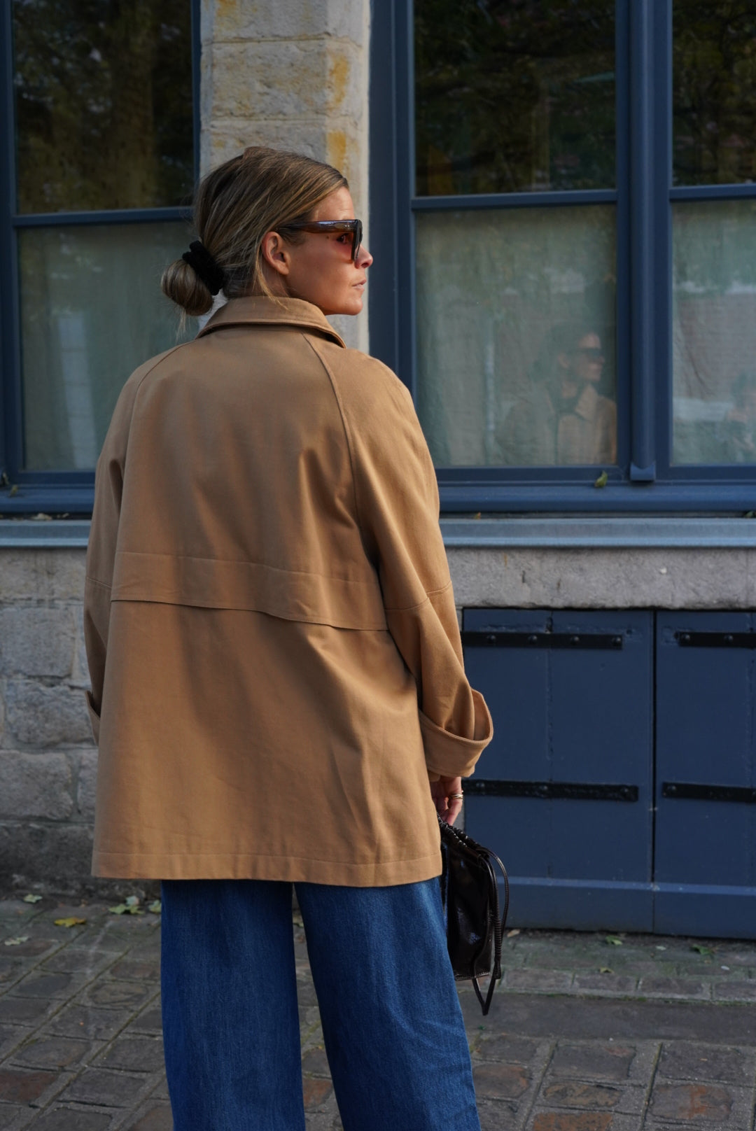 Veste Castille mi-longue camel