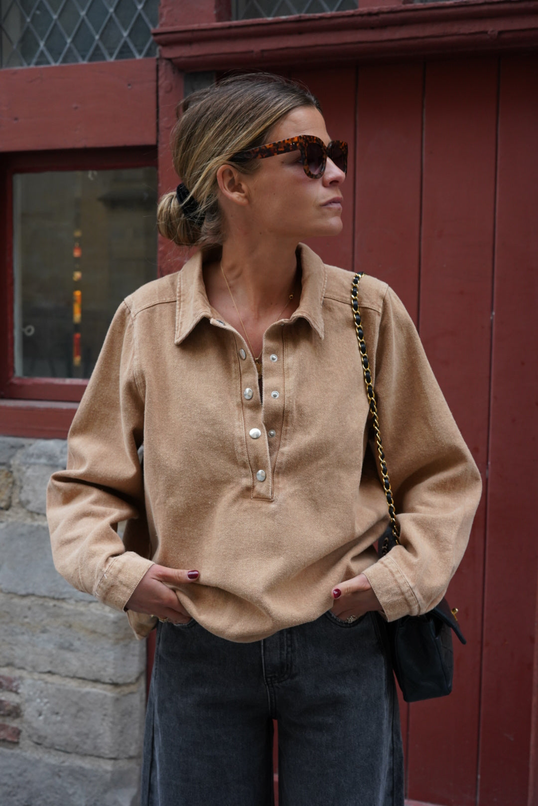 Vareuse Laura denim camel