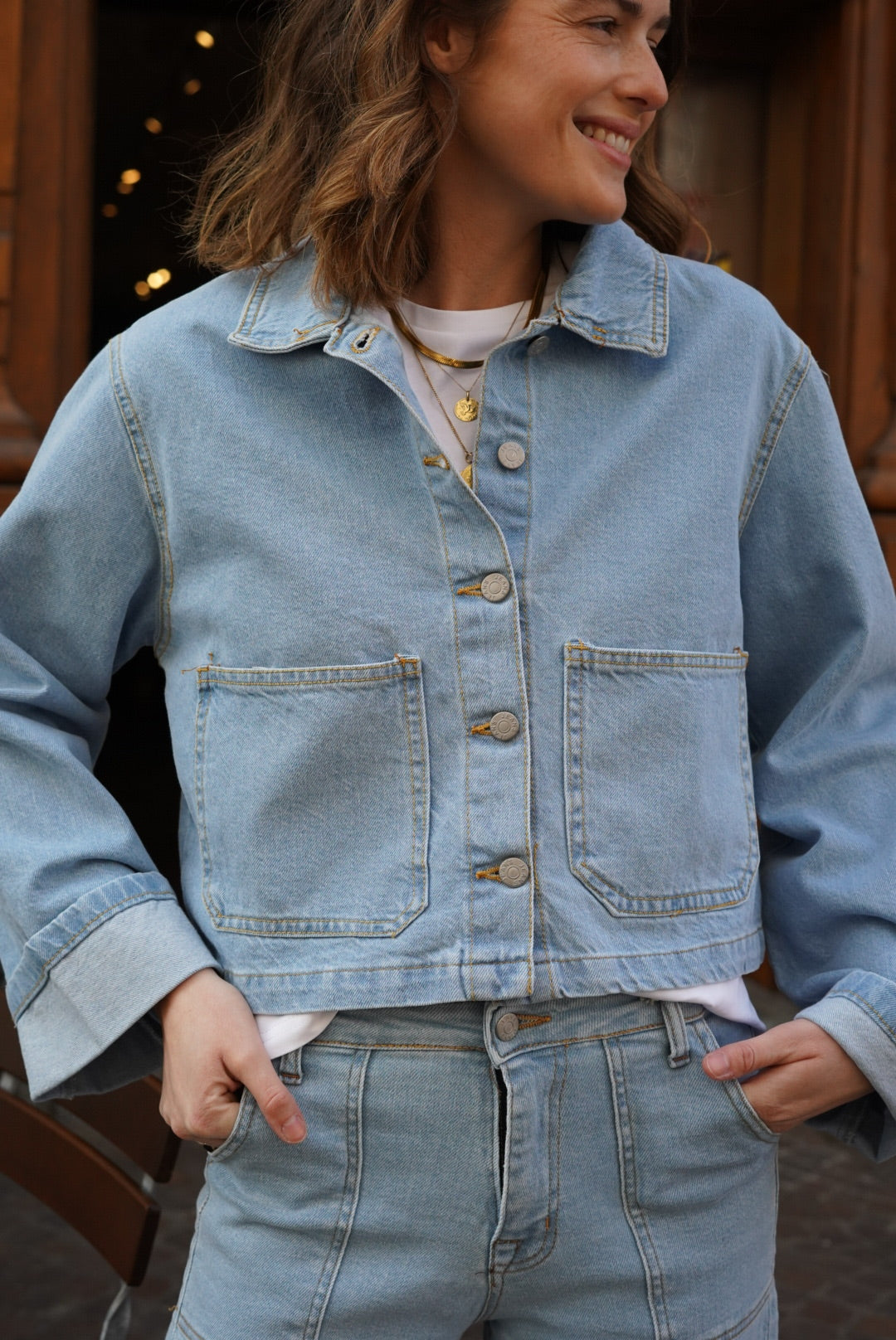 Veste Juliette denim clair