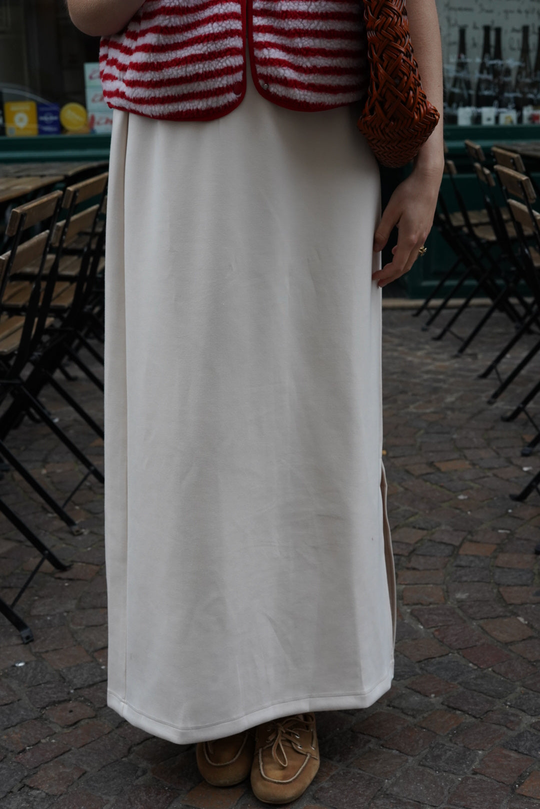 Jupe longue Lison écru