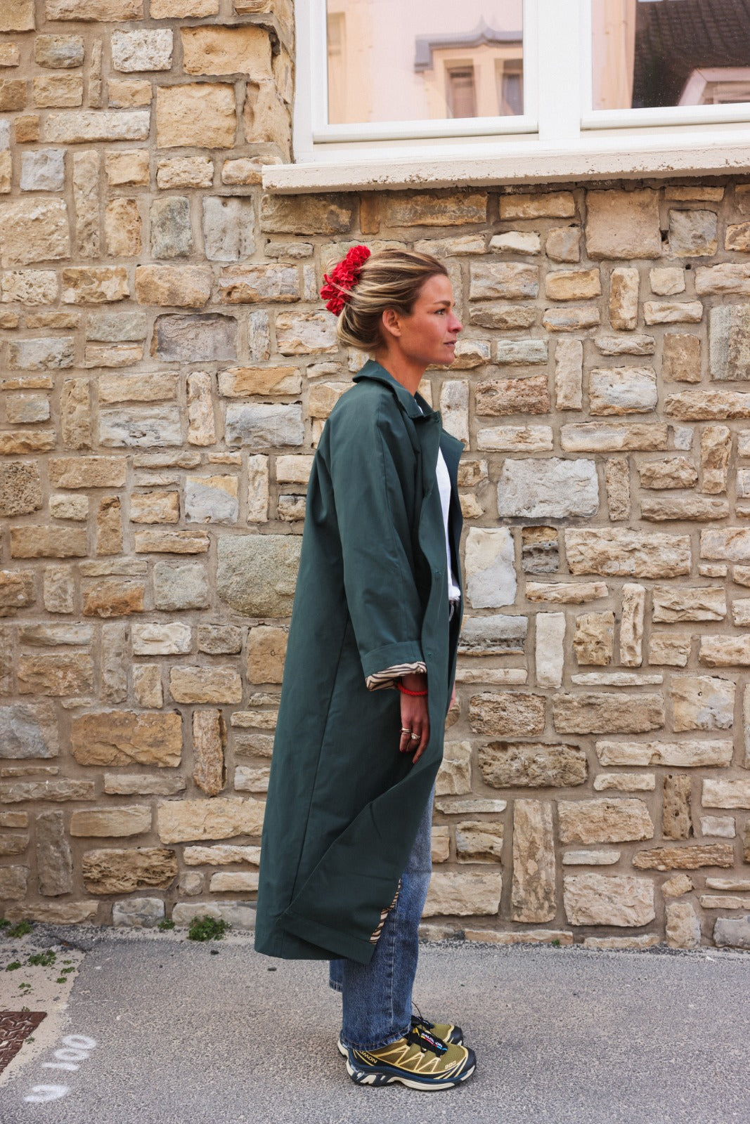 Trench ALPHONSE vert bouteille