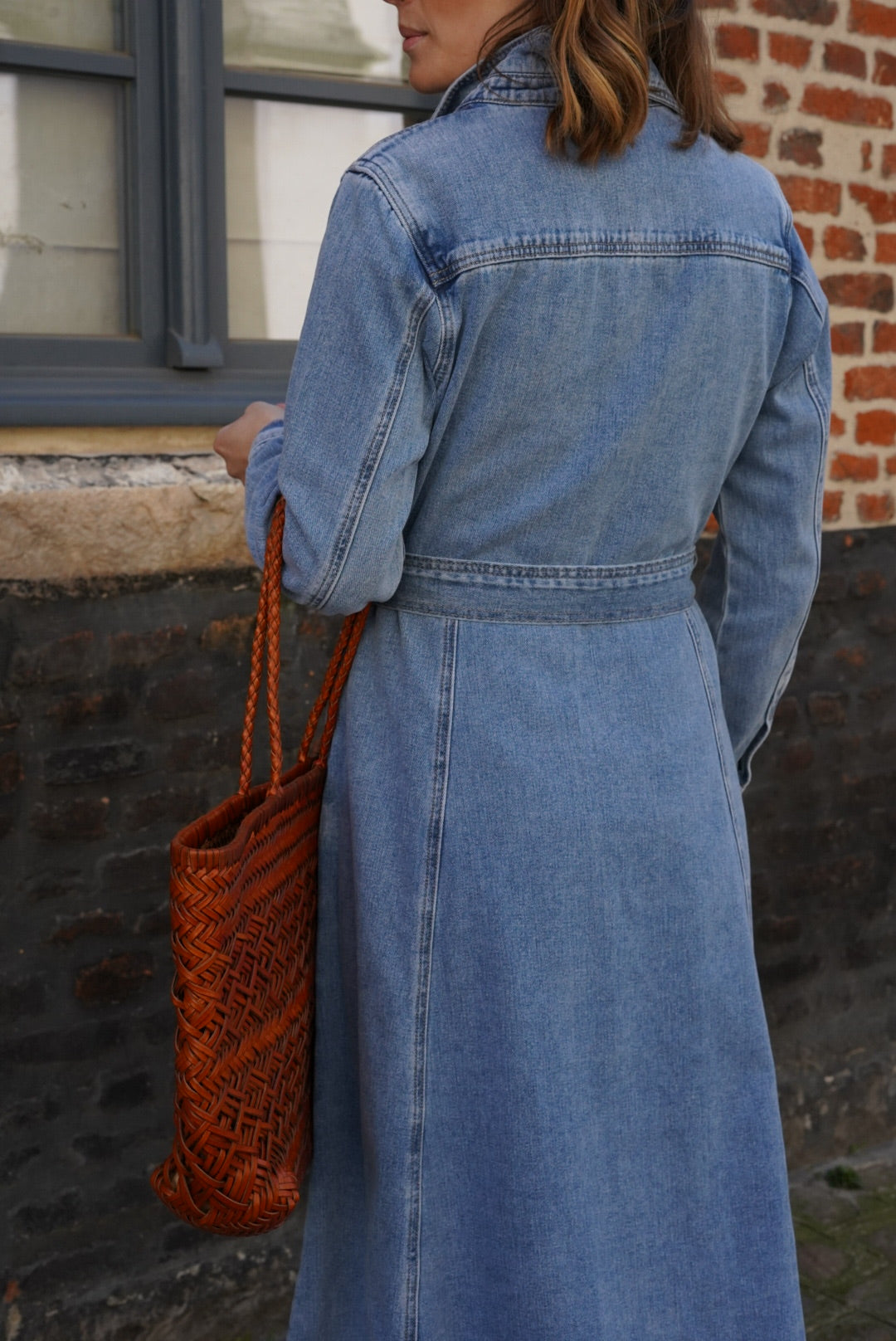 Rosalie long denim dress