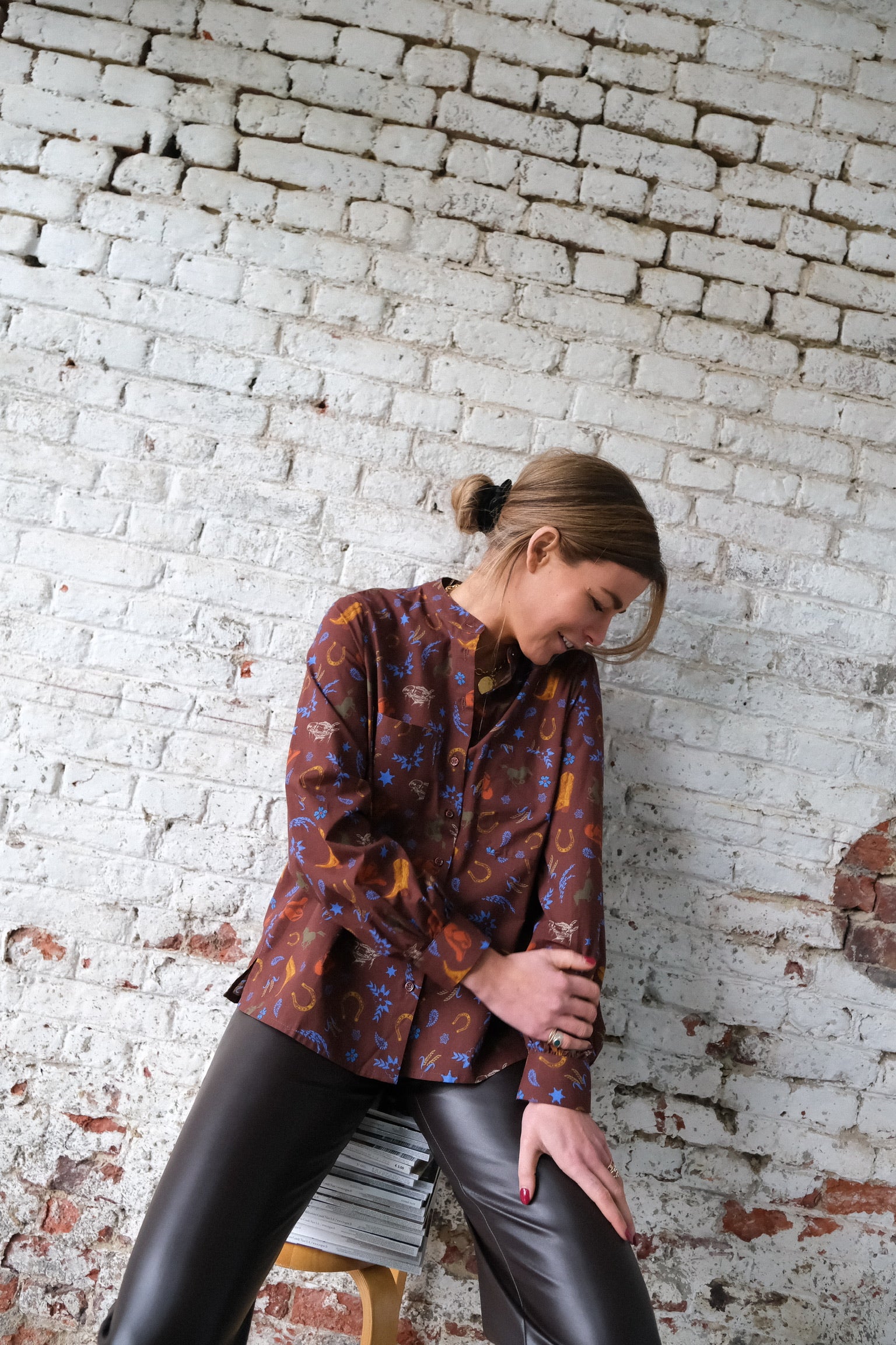 Chemise MARIA cowboy marron