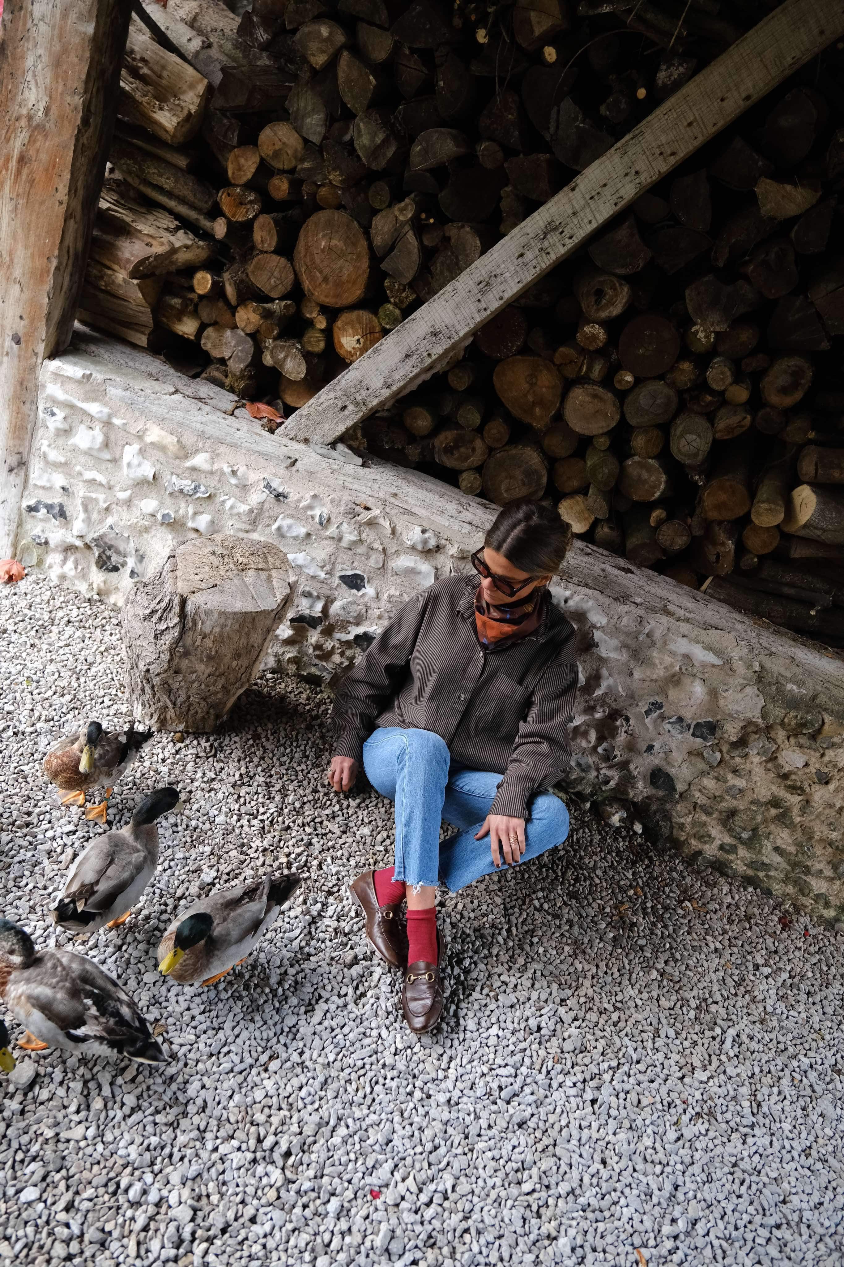 Surchemise LOU rayure marron