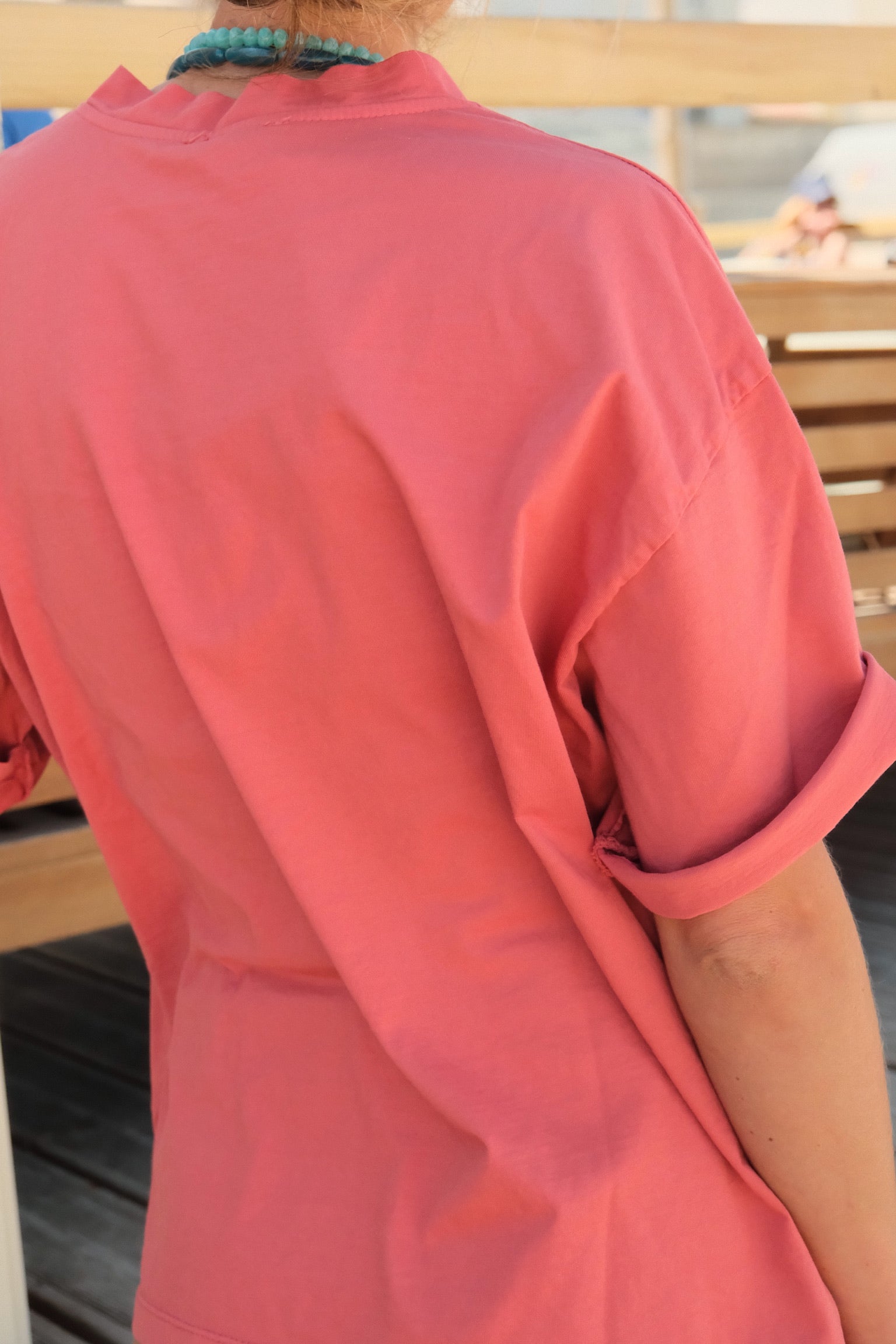 T-shirt Achille rose terracotta