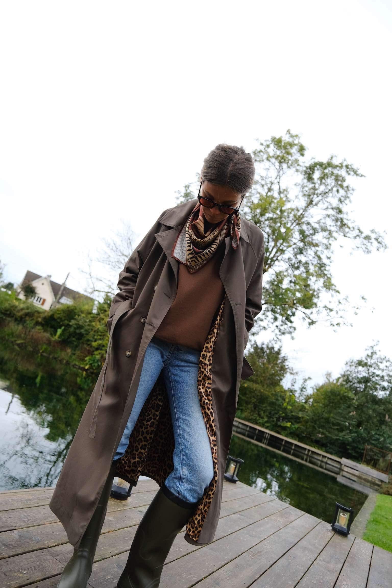 Trench PAUL kaki/léopard