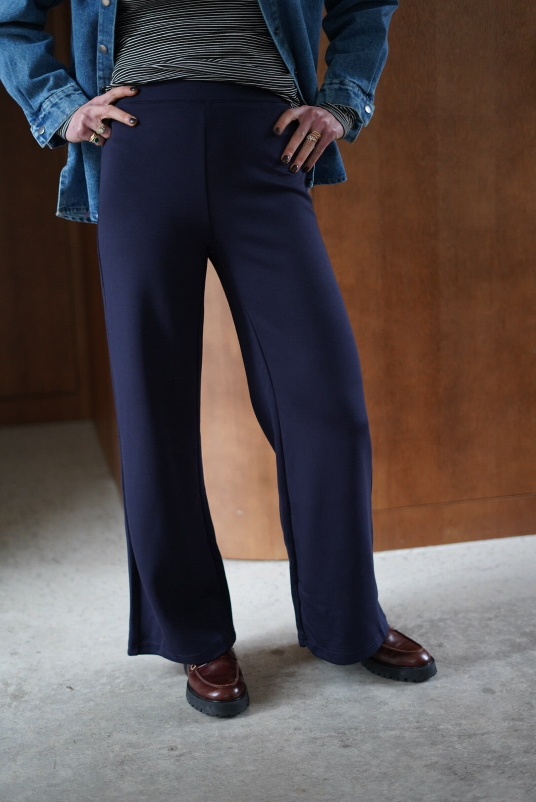 Pantalon Pablo wide marine