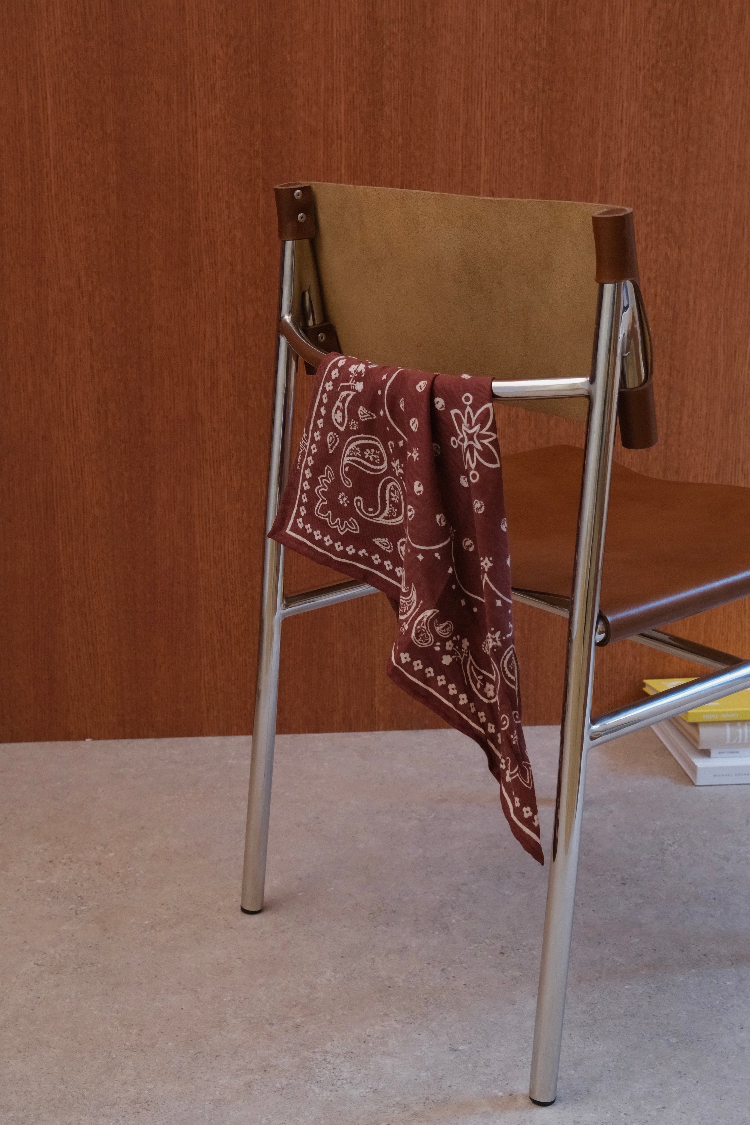 Foulard bandana grenat